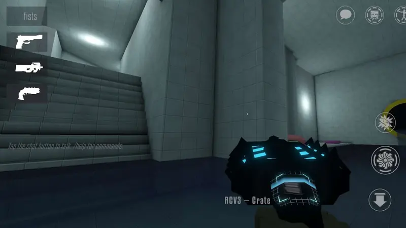 Holding the Reality Crusher tool in GoreBox 27